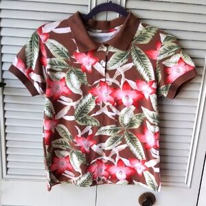 Tropical Print Polo